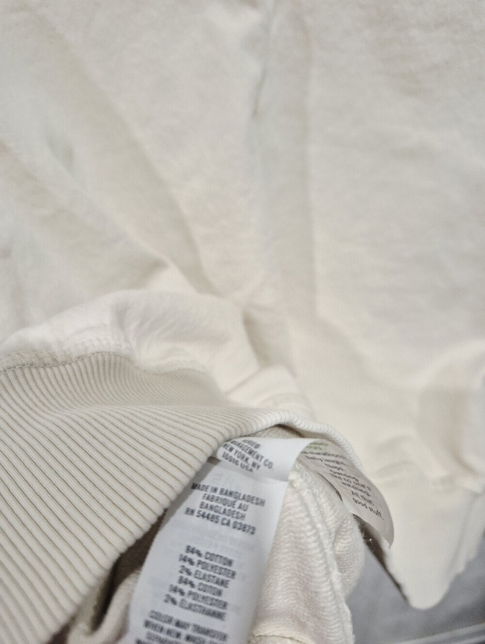 ​Aerie Soft Landing Cream Snap-Front Bomber Jacket Sweatshirt - Picture 5 of 5